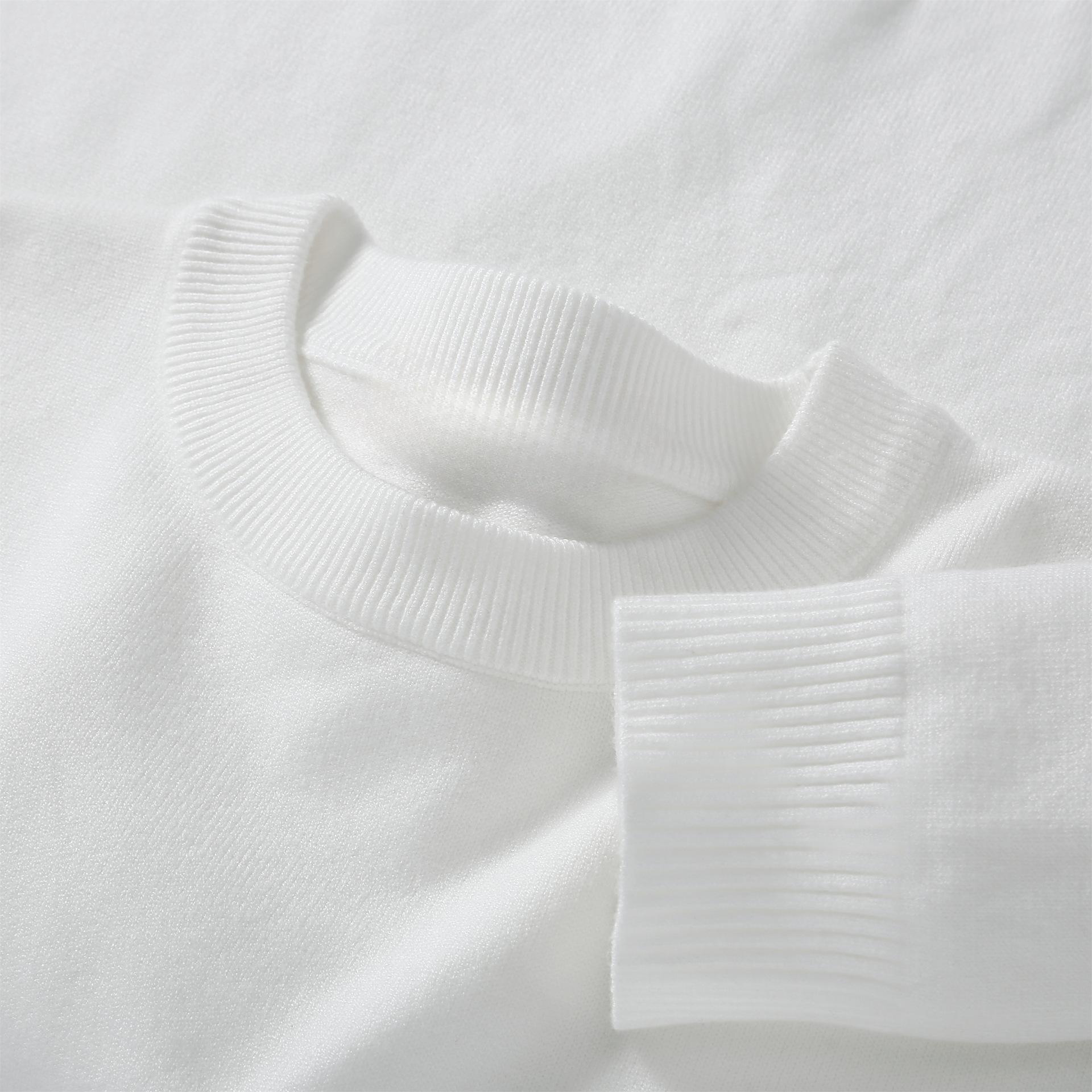 Round Neck White / M