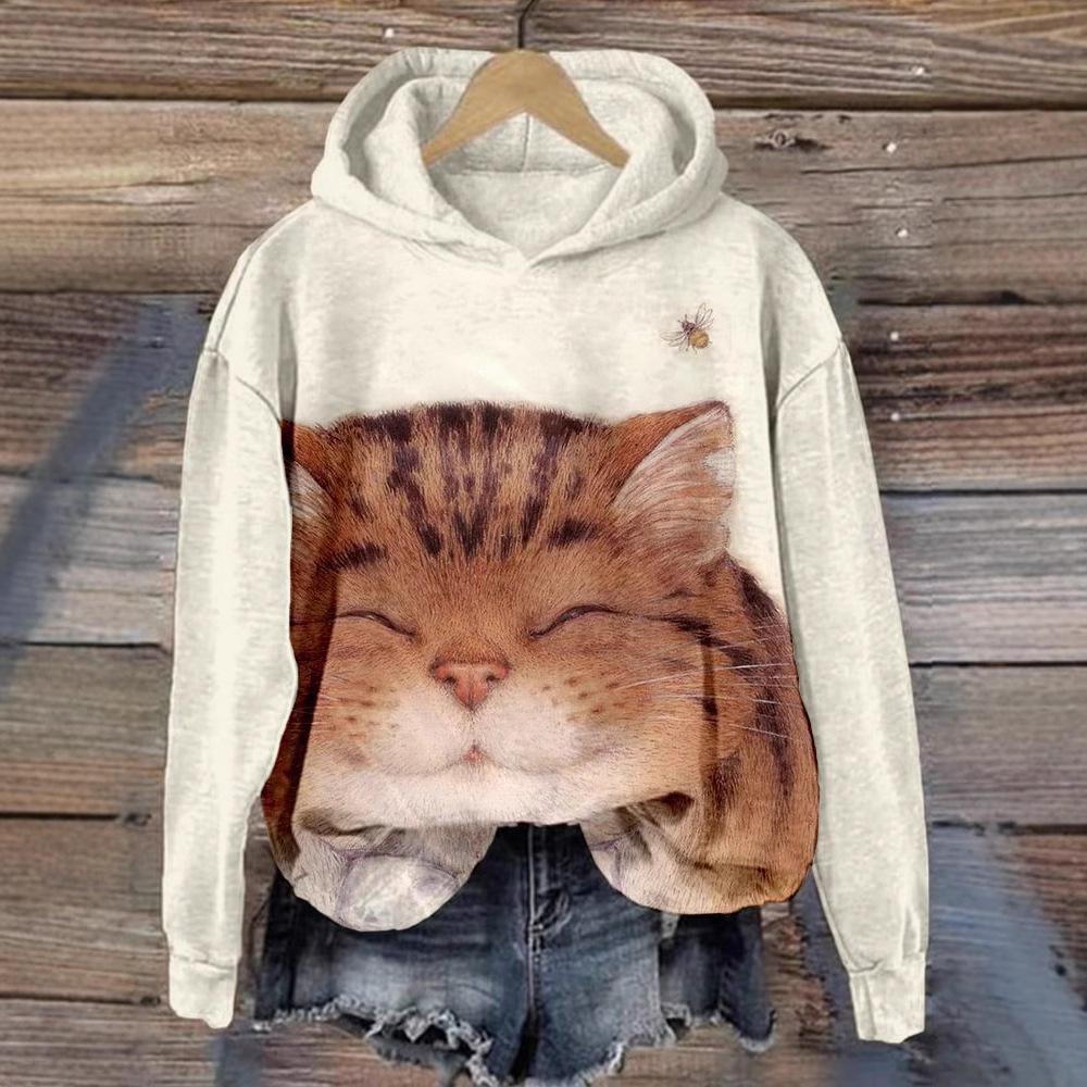 3D Digital-printed Sweatshirt For Women Loose-fitting Casual Pullover