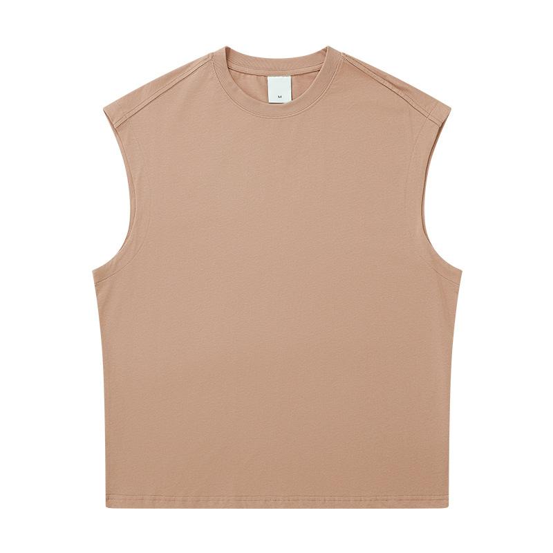 Heavyweight Sleeveless Pure Cotton Sleeveless T-shirt