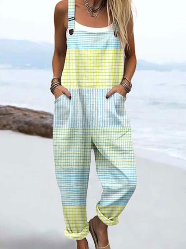 Fashion Women's Summer 3D Printing Casual Suspenders
