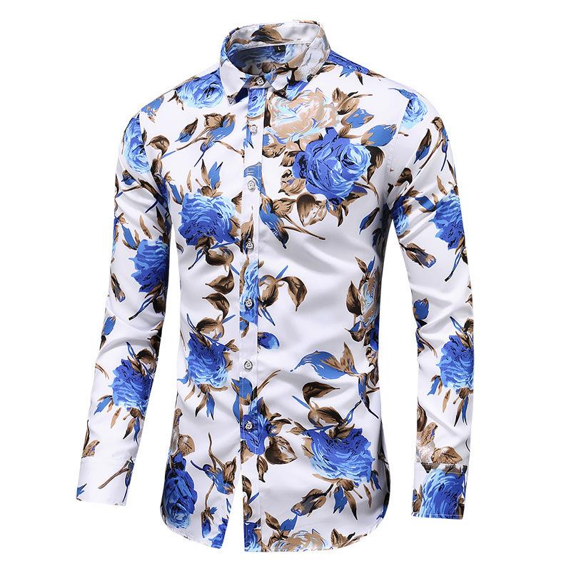 White And Blue Pattern / S