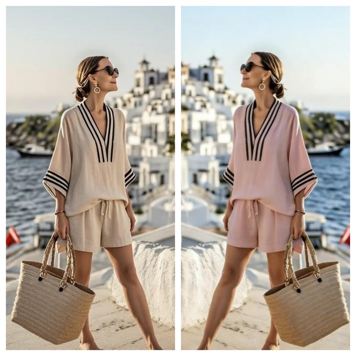 Beige White Pink / S