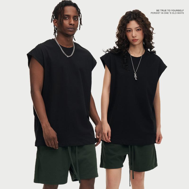 Heavyweight Sleeveless Pure Cotton Sleeveless T-shirt