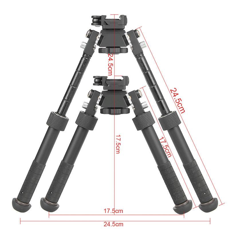 Outdoor Tactical Tripod Foldable V8 Tripod Retractable
