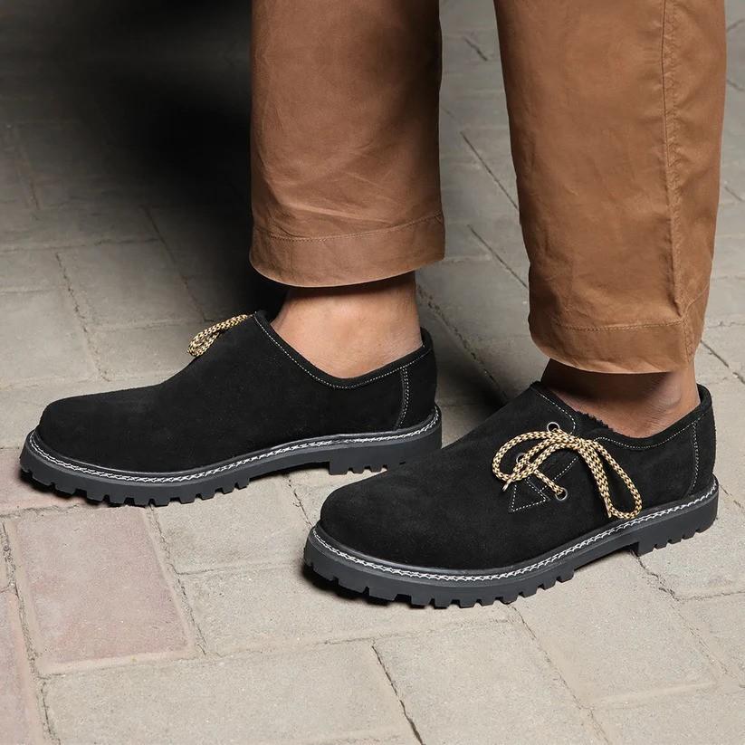 New European And American-style Round-toe Low-heeled Shoes