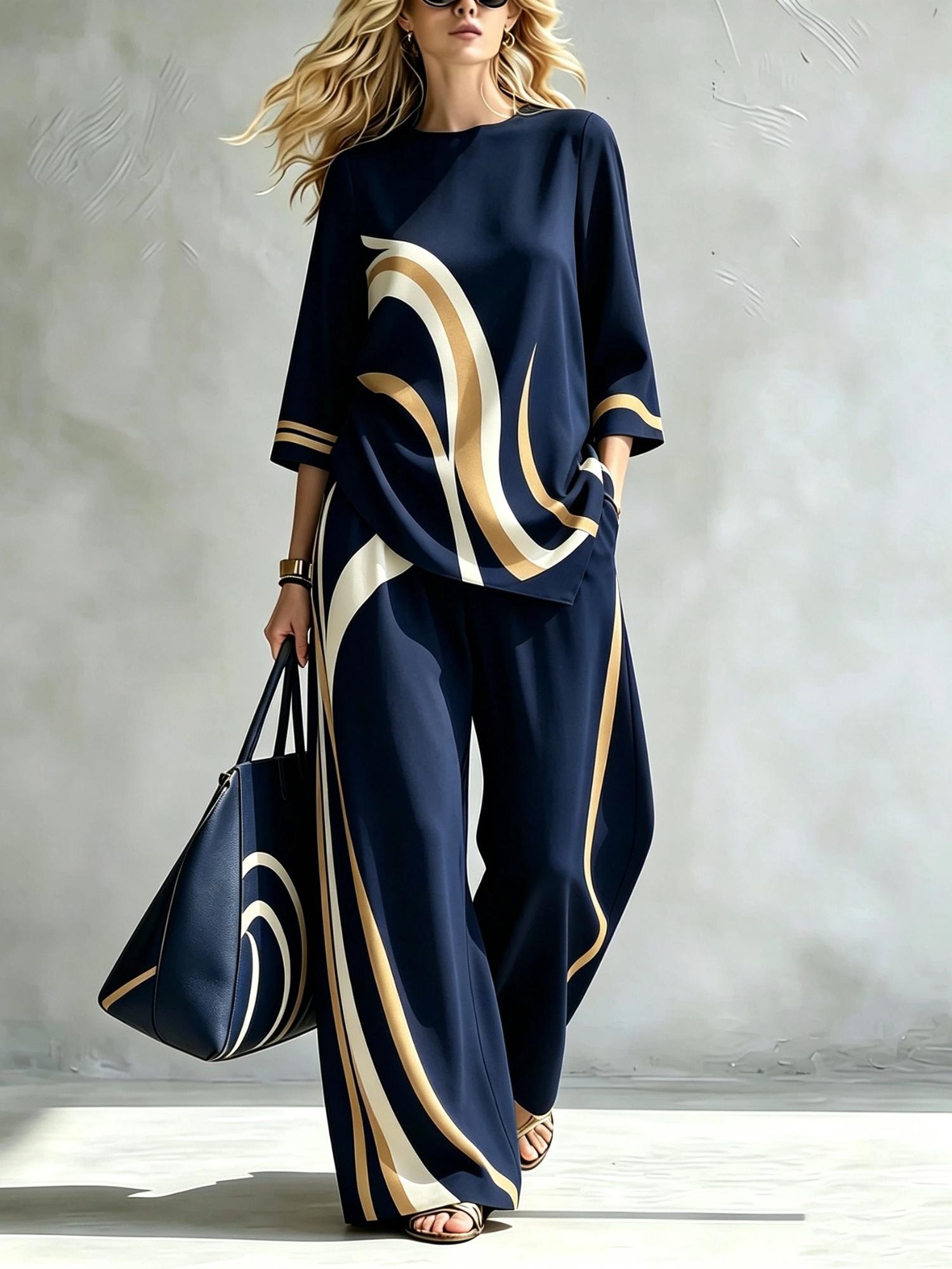 Summer Women's Blouse Set