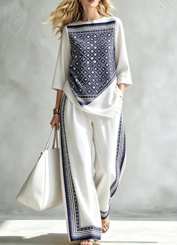 Summer Women's Blouse Set