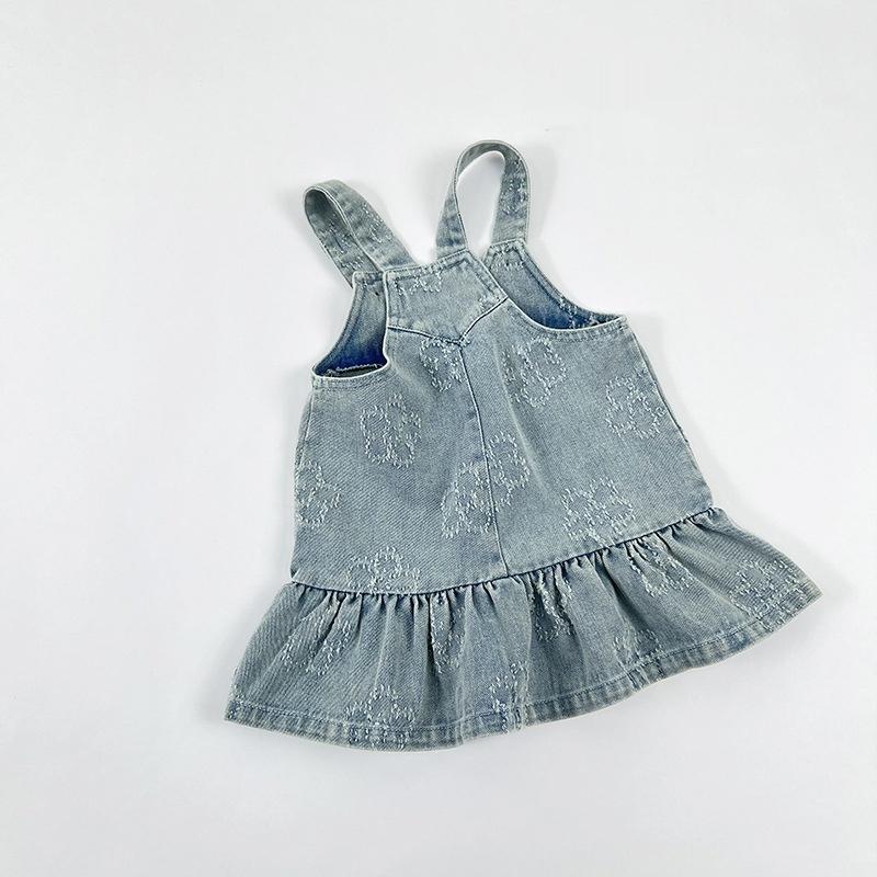 Sweet Jacquard Dress For Baby Girls
