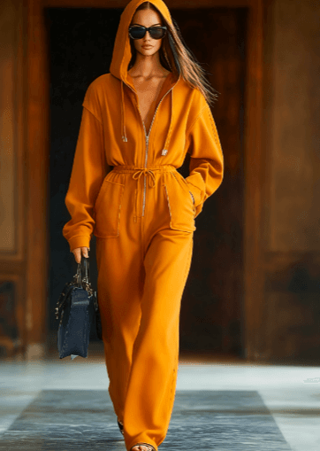 Hooded Zip Jumpsuit