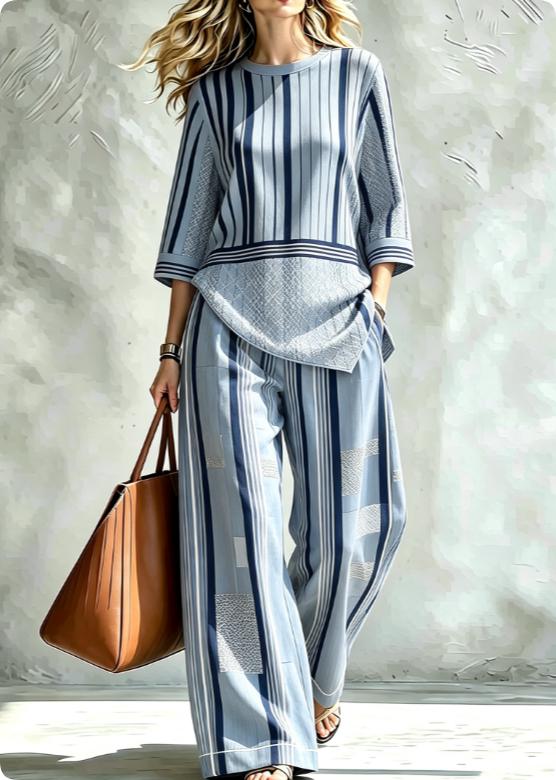 Womens Digital-Print SpringSummer Shirt Set