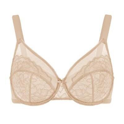 Women's Plus Size Underwear Ultra-thin Lace Bra