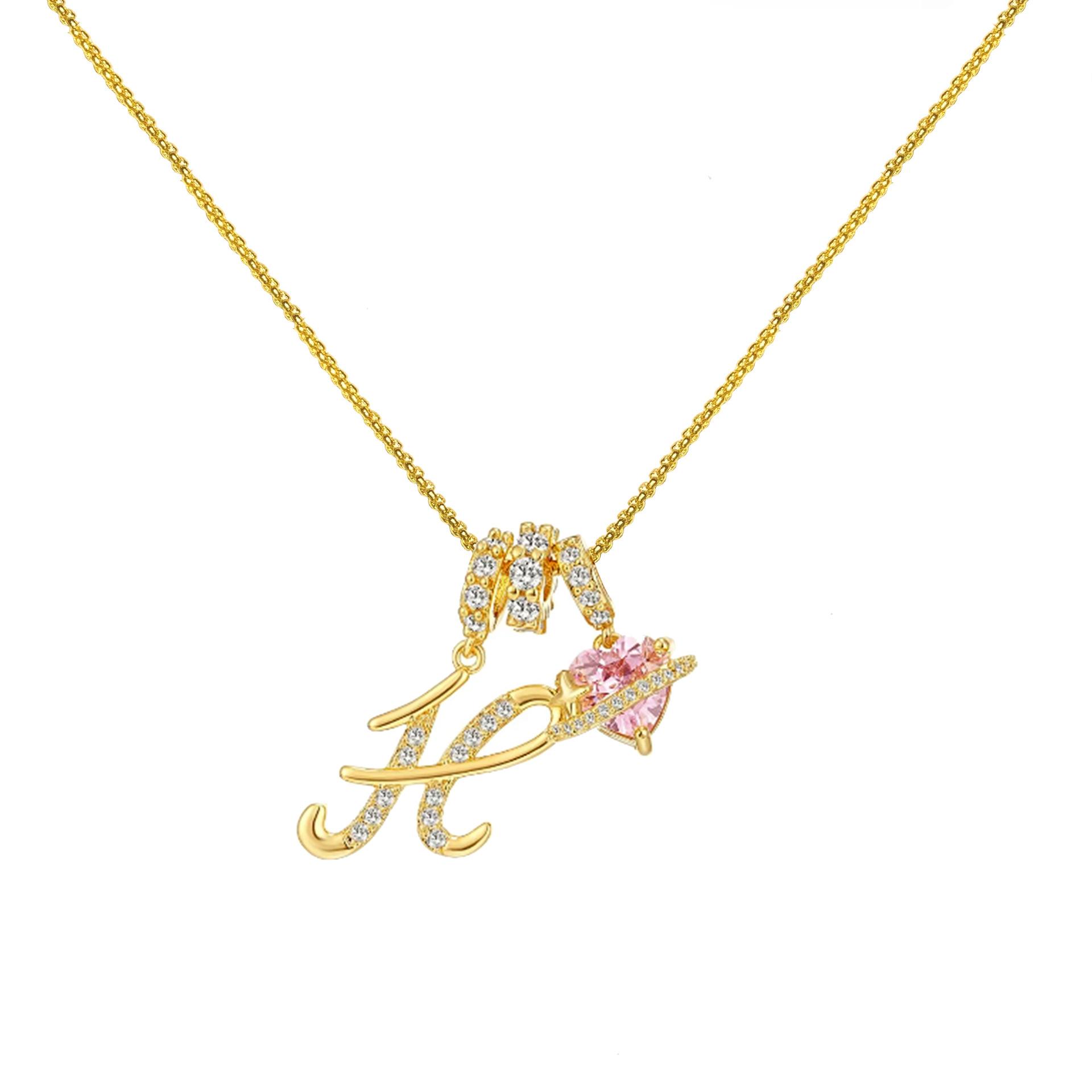 Dopamine 26 English Letter Necklace Girl Light Luxury Minority High Sense