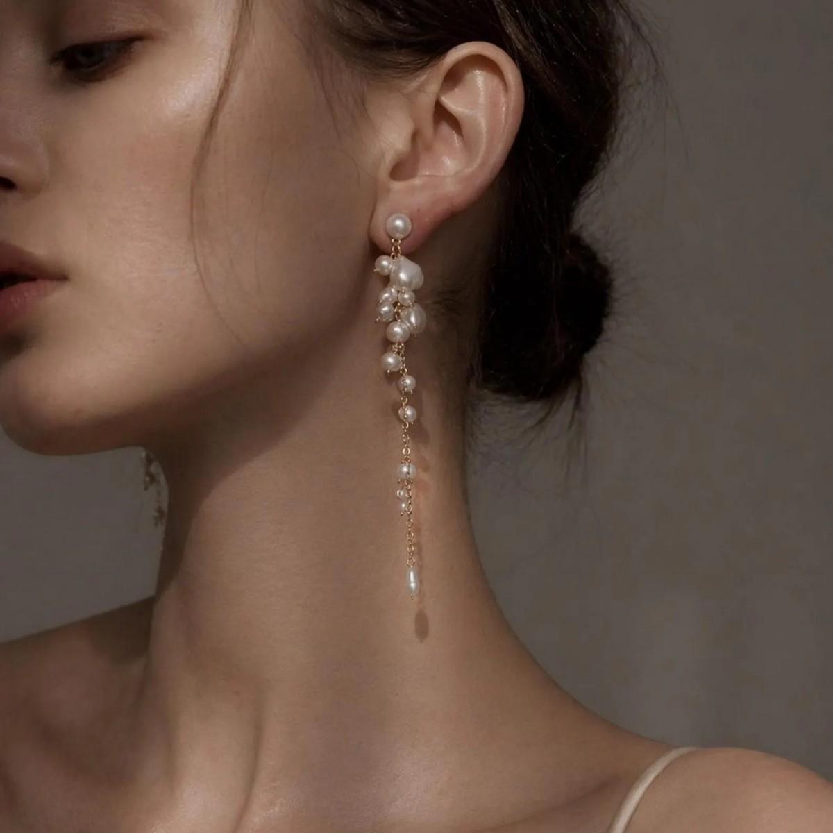 Fashionable New Freshwater Pearl Earrings For Women
