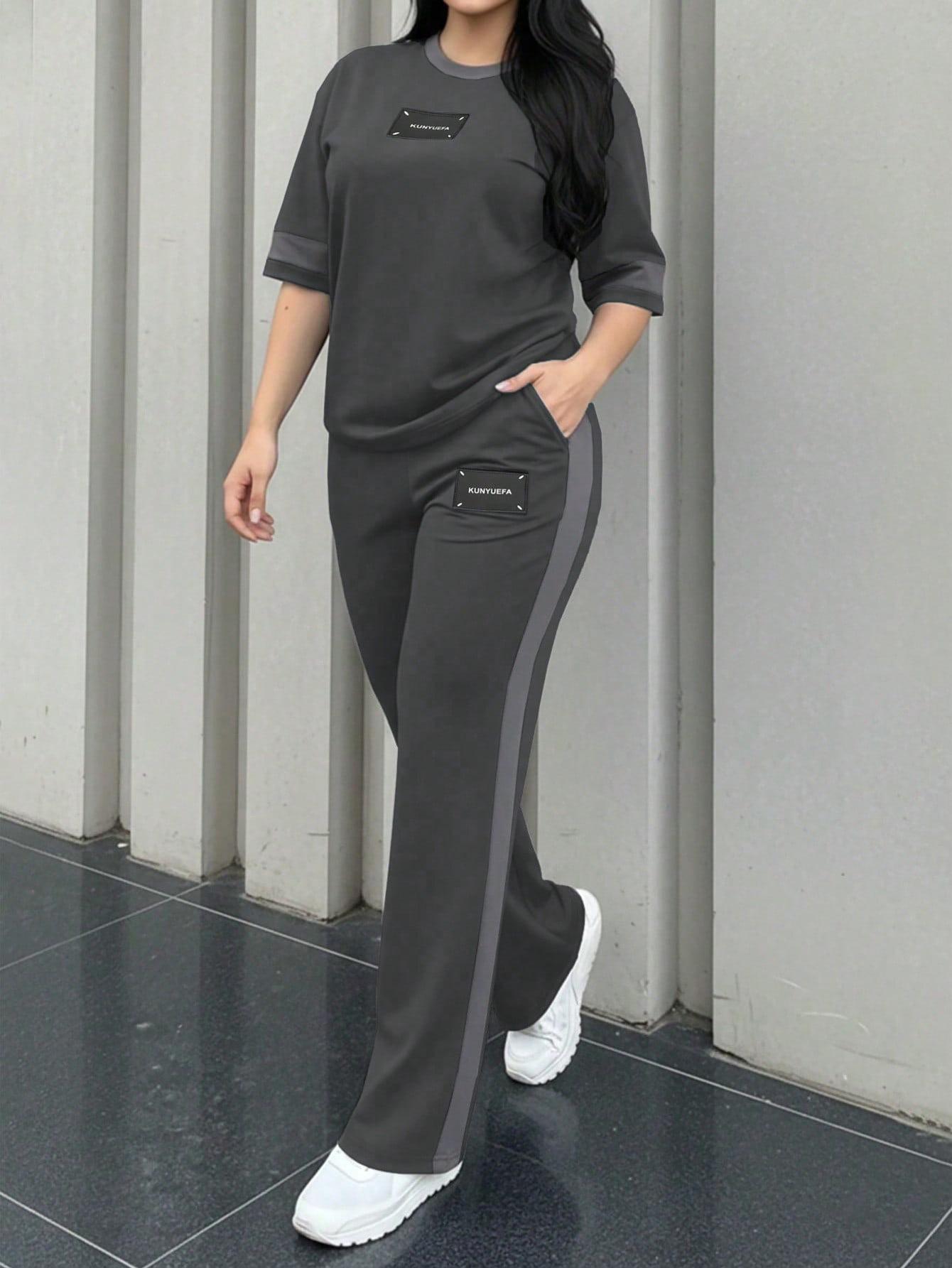 SpringSummer New Arrival Fashionable Trendy Multi-Color Casual Two-Piece Set With Short Sleeves