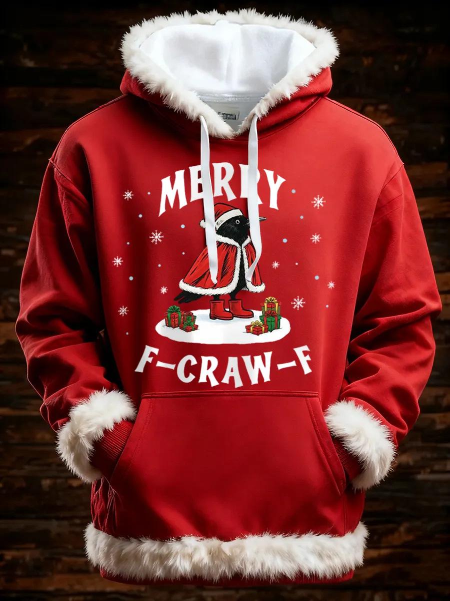 Women's Winter Merry Christmas Hoodie With Pockets