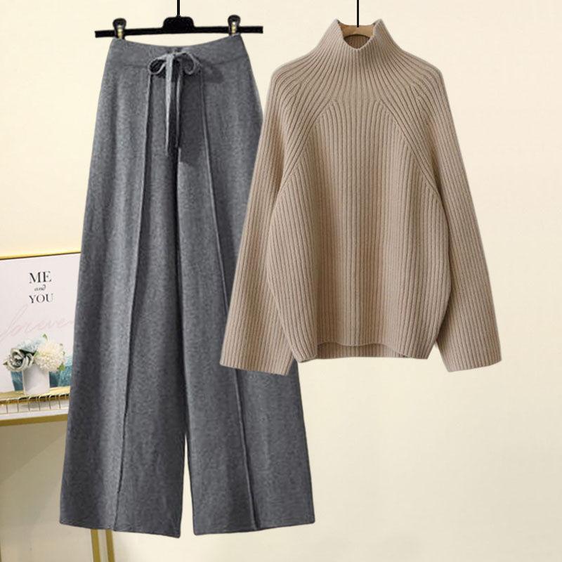 Khaki Sweater Gray Pants / S