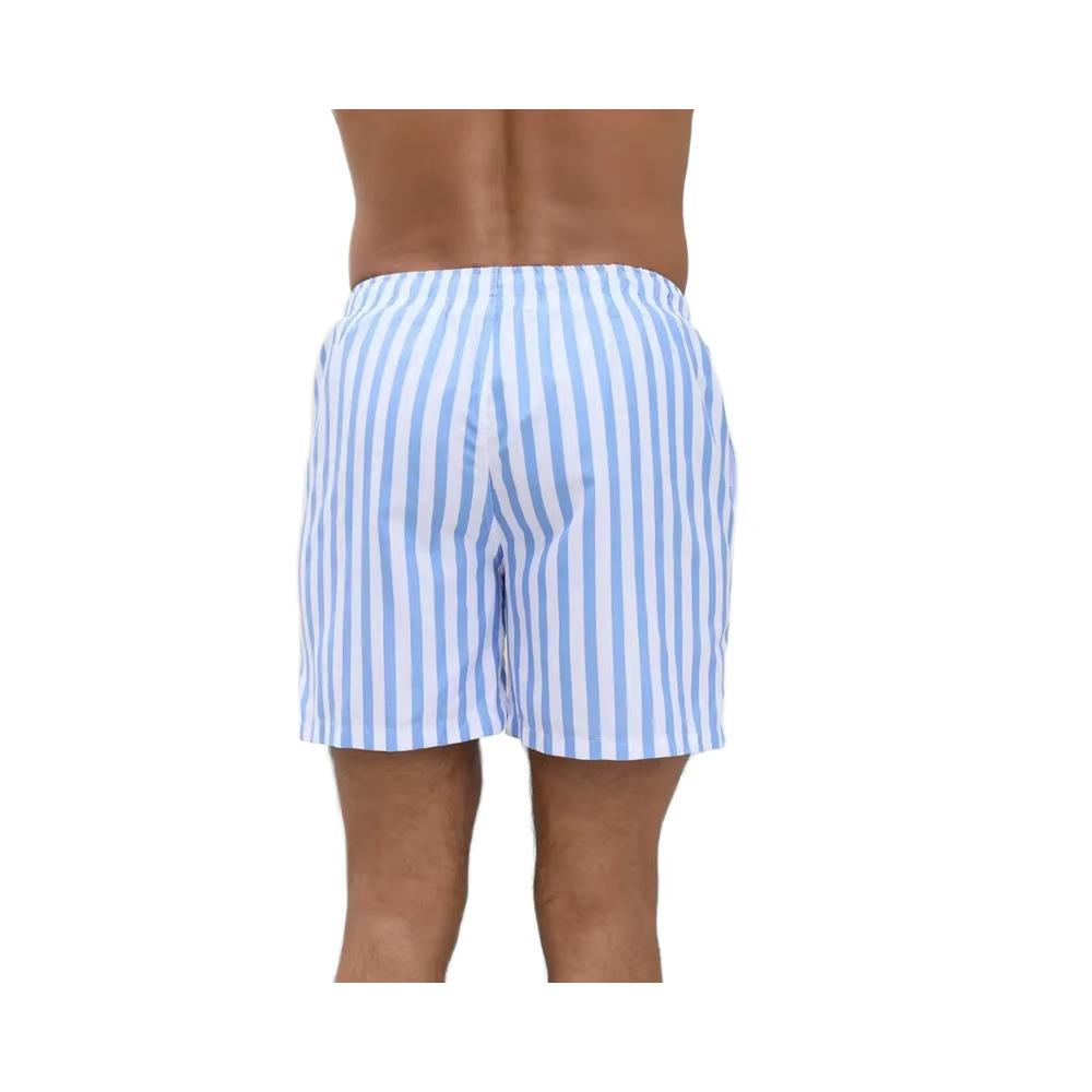 Mens Summer Beach Shorts Stylish Quick-Dry Print Short Trousers