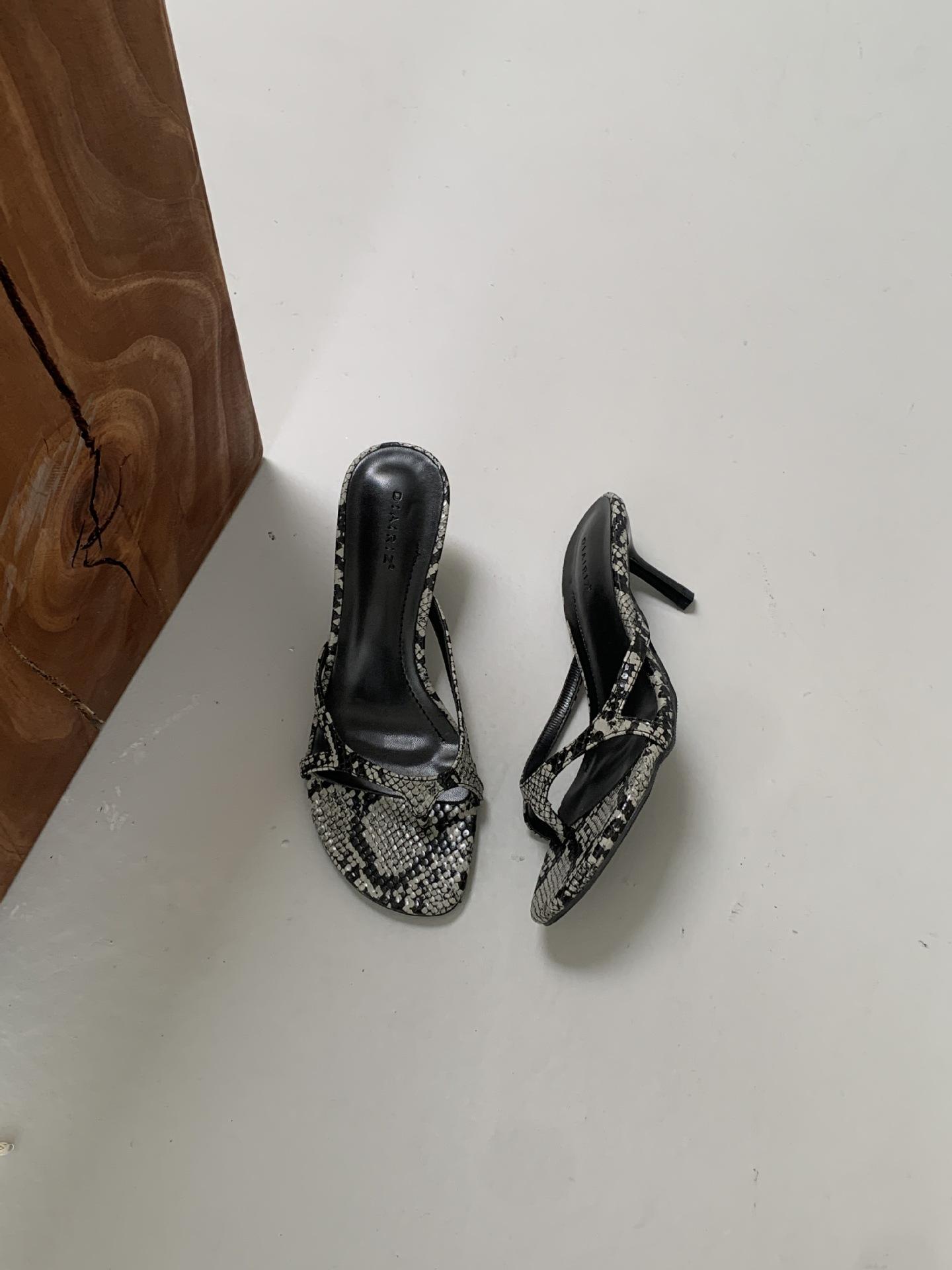 Toe Clip French Style Elegant High Heeled Sandals