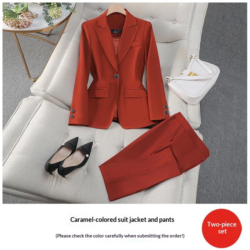 Caramel Coat And Trousers / S