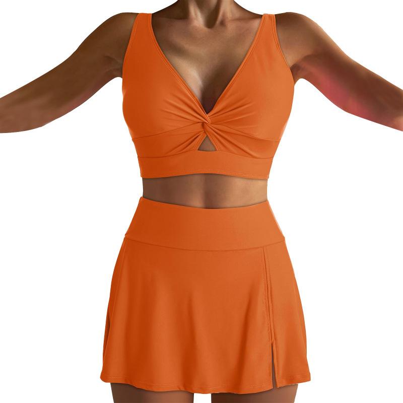 Womens Fashionable Casual Two-Piece Beach Swimsuit