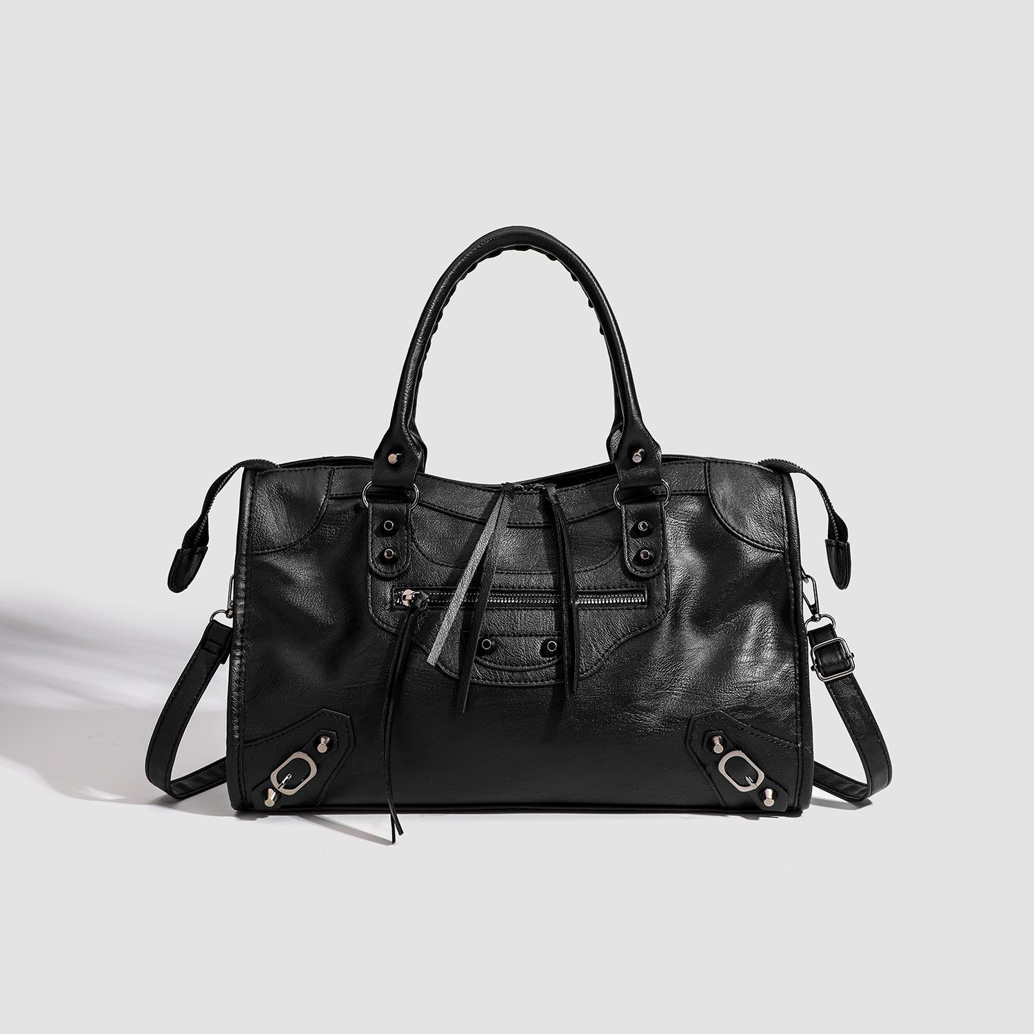 Niche-designed French-style Studded Biker Bag
