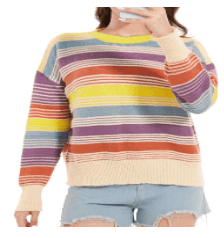 Women's Simple And Stylish Colorful Sweater