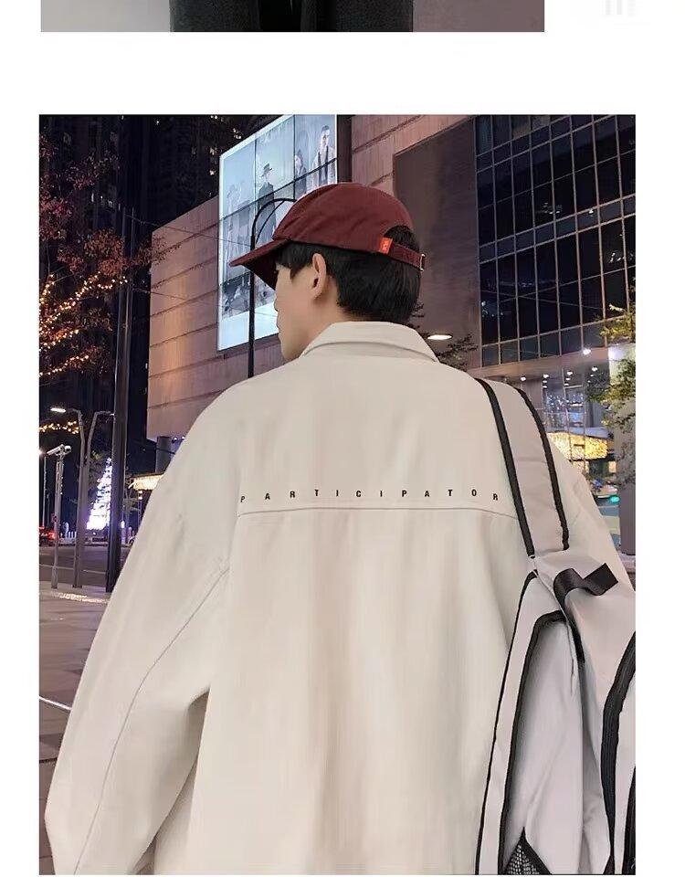 Fashion Loose Oversized Cardigan Long Sleeve Shirt Men