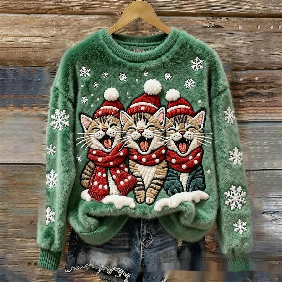 Christmas-themed 3D Digital-print Hoodie