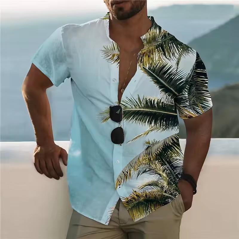 Men's 3D Digital Printing Short-sleeved Shirt