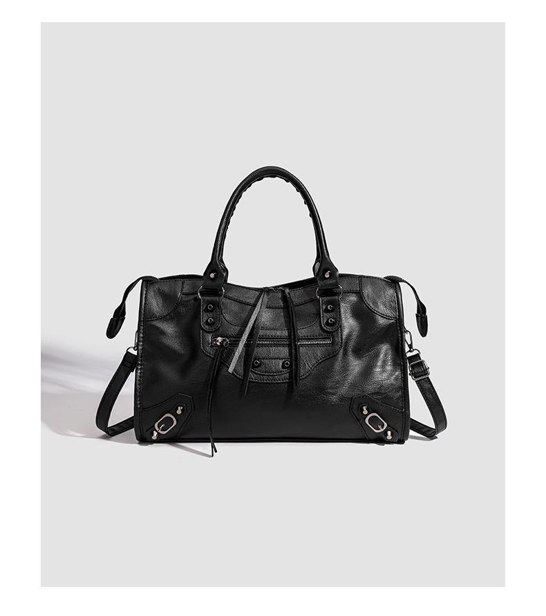 Niche-designed French-style Studded Biker Bag