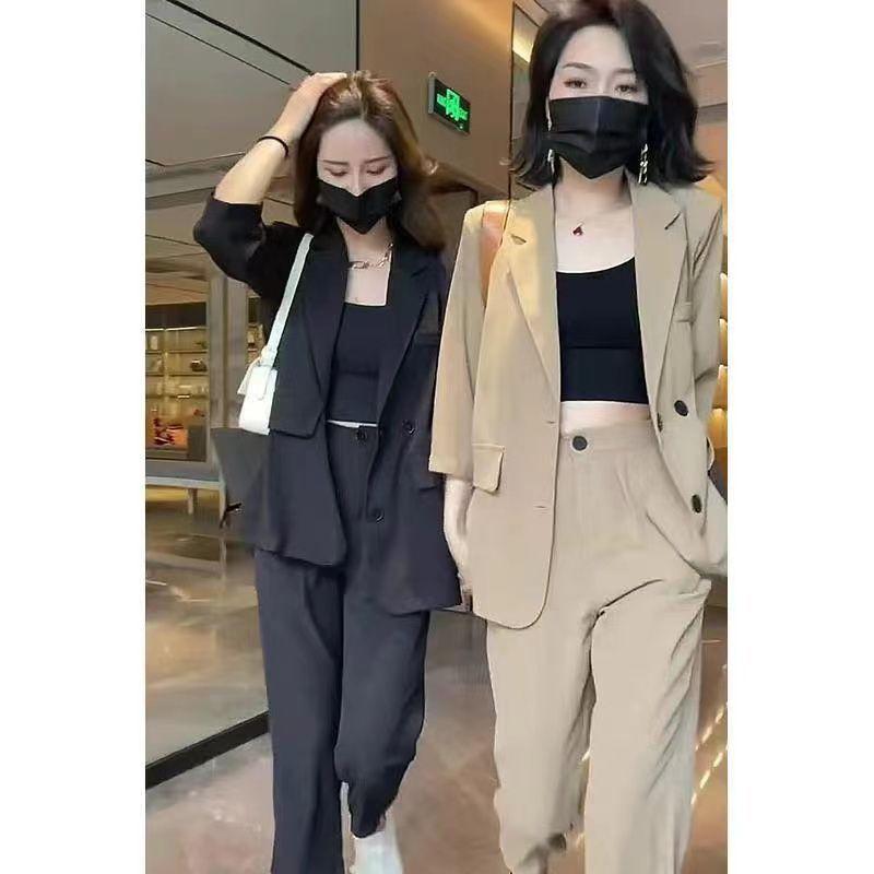 Women's Stylish And Elegant Suit Set Formal Pants And Casual Jacket