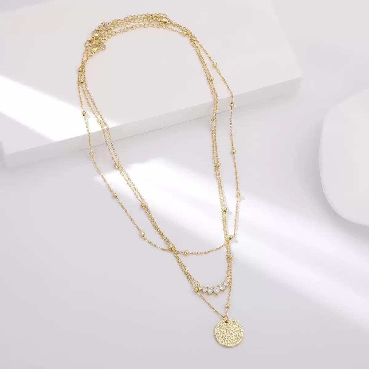 Stylish Clavicle-length Necklace Elegant And Versatile With Zircon Accents For Women