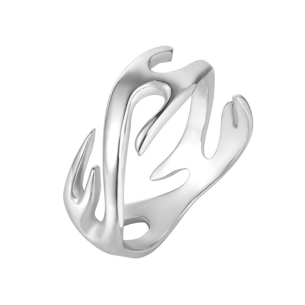 Mens Personalized Retro Flame Totem Ring