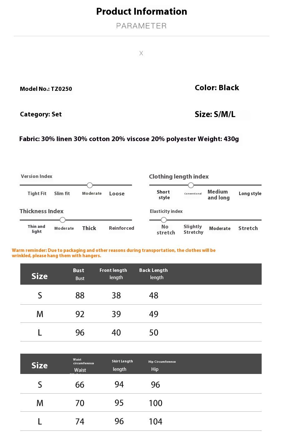 Cotton Linen Vest Skirt Women's Casual Suit