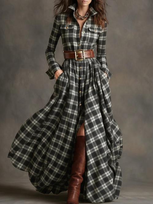 Black Grid No. 9 / L / With belt