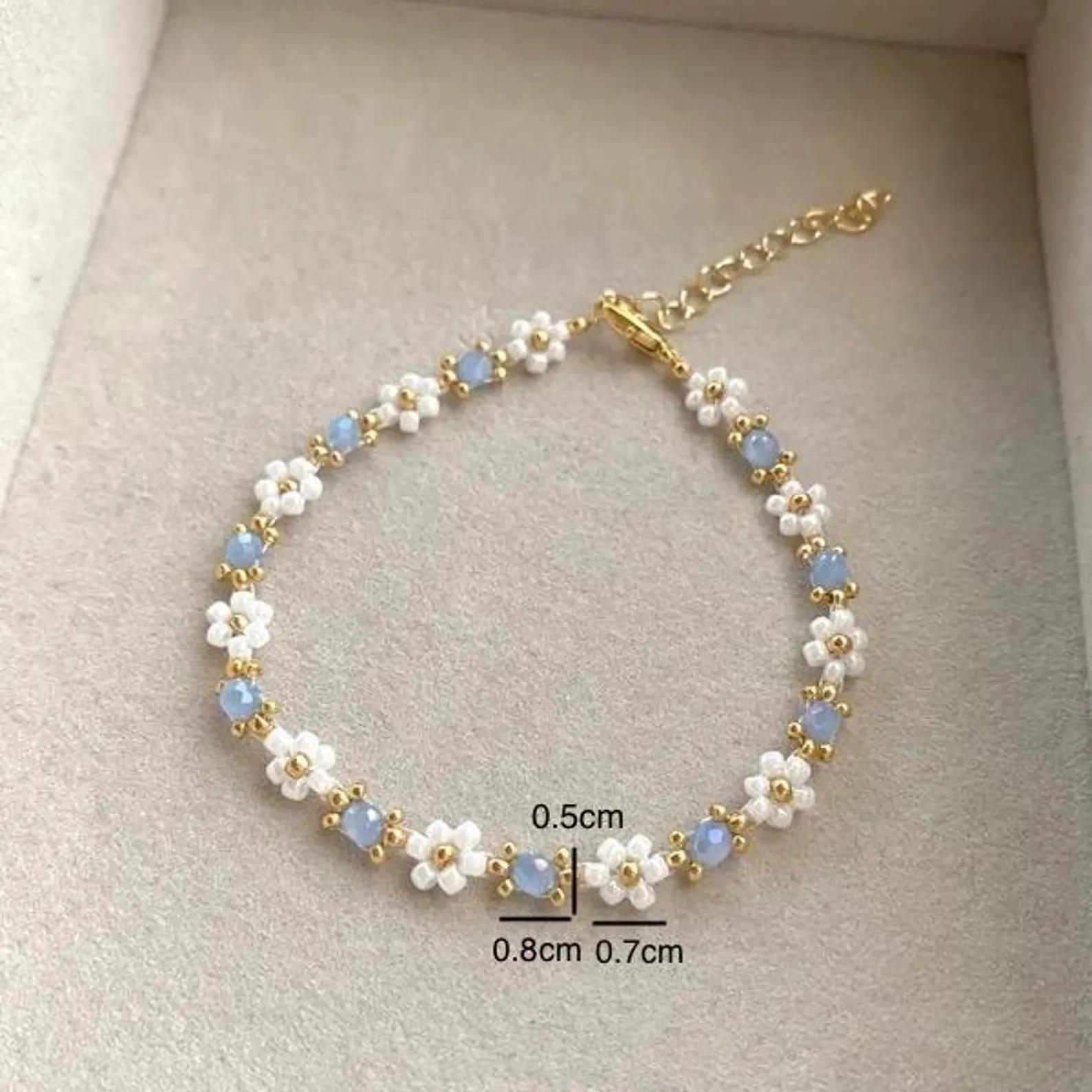 Bohemian-style Colorful Rice-bead Bracelet