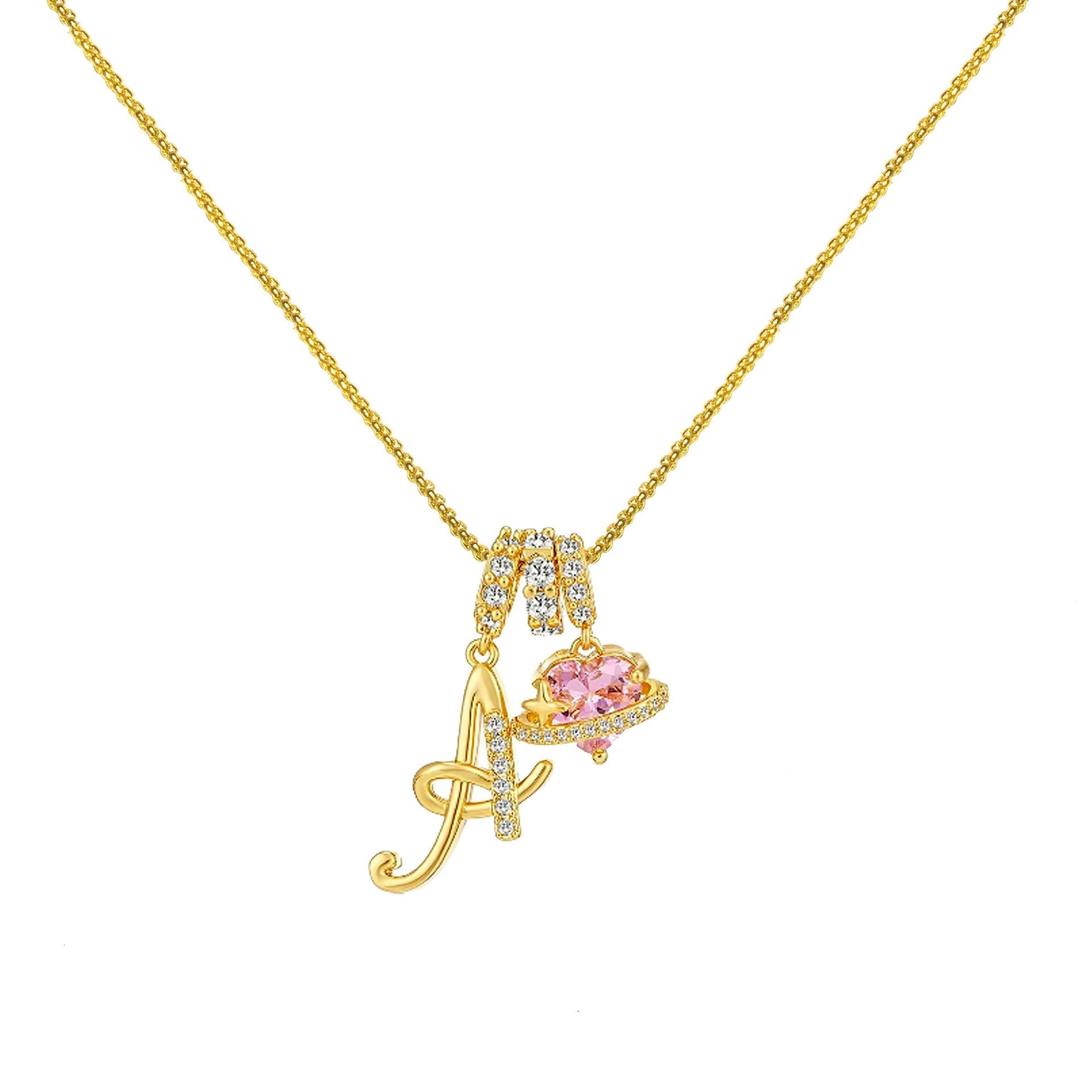 Dopamine 26 English Letter Necklace Girl Light Luxury Minority High Sense