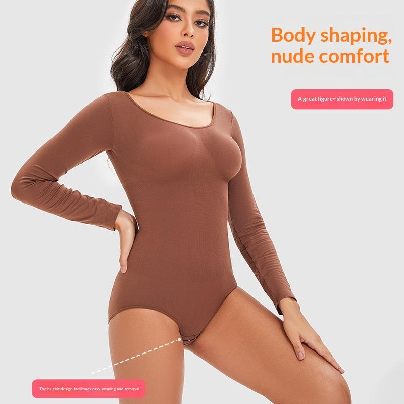 Shapewear Bodysuit Long-sleeve Lingerie For Women
