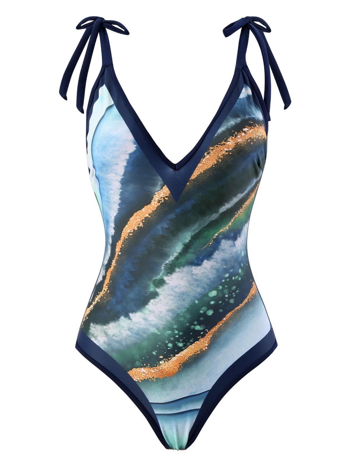 One-piece Sexy Figure-flattering Swimsuit Womens Two-piece Set
