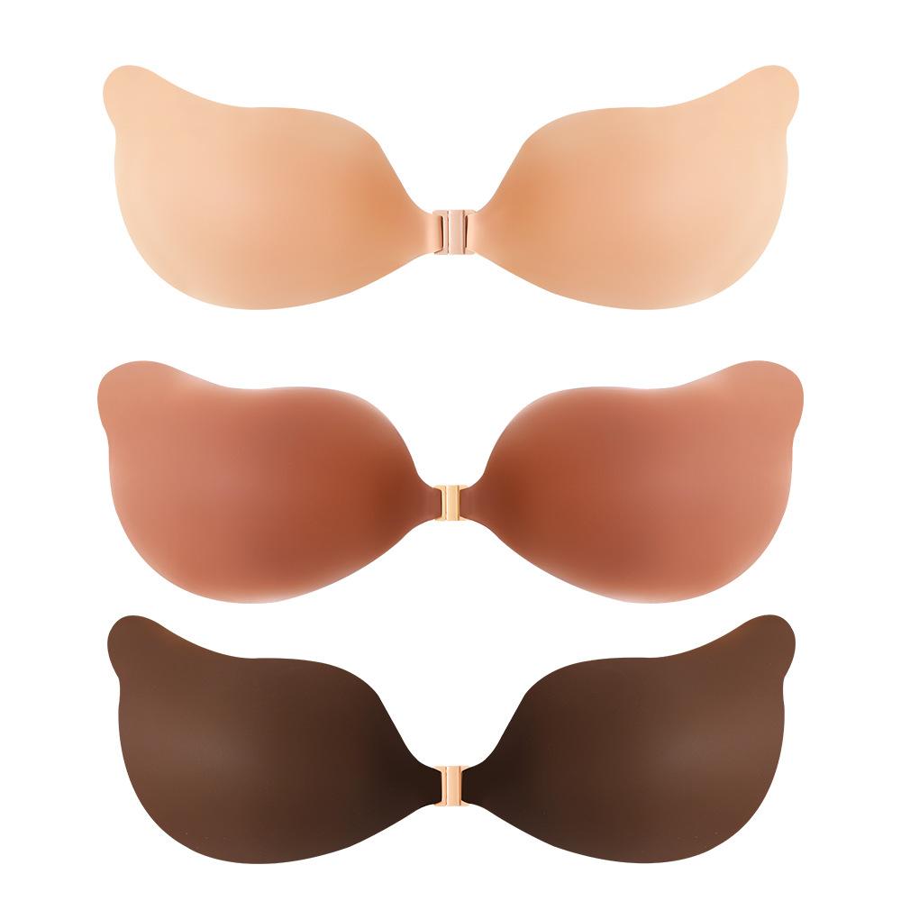 Cake New Design Invisible Silicone Bra Skin Cleavage Bra