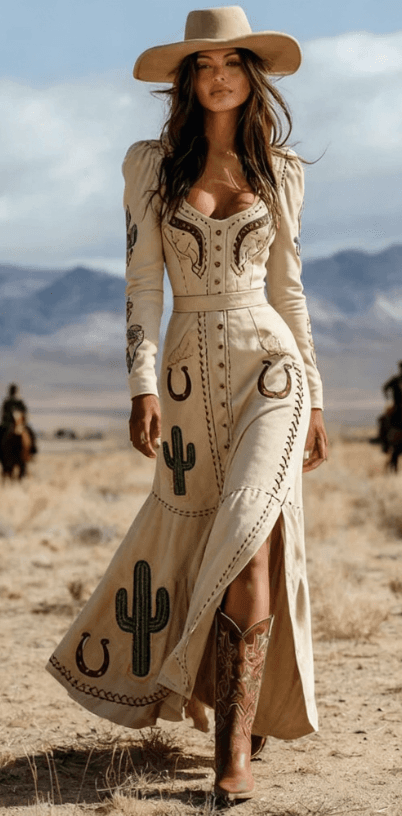 Fashionable Leisure Women's Long-Sleeved Extra-Long Dress