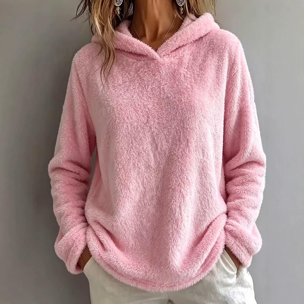 Casual Fashion Solid Color Long-sleeved Sweater