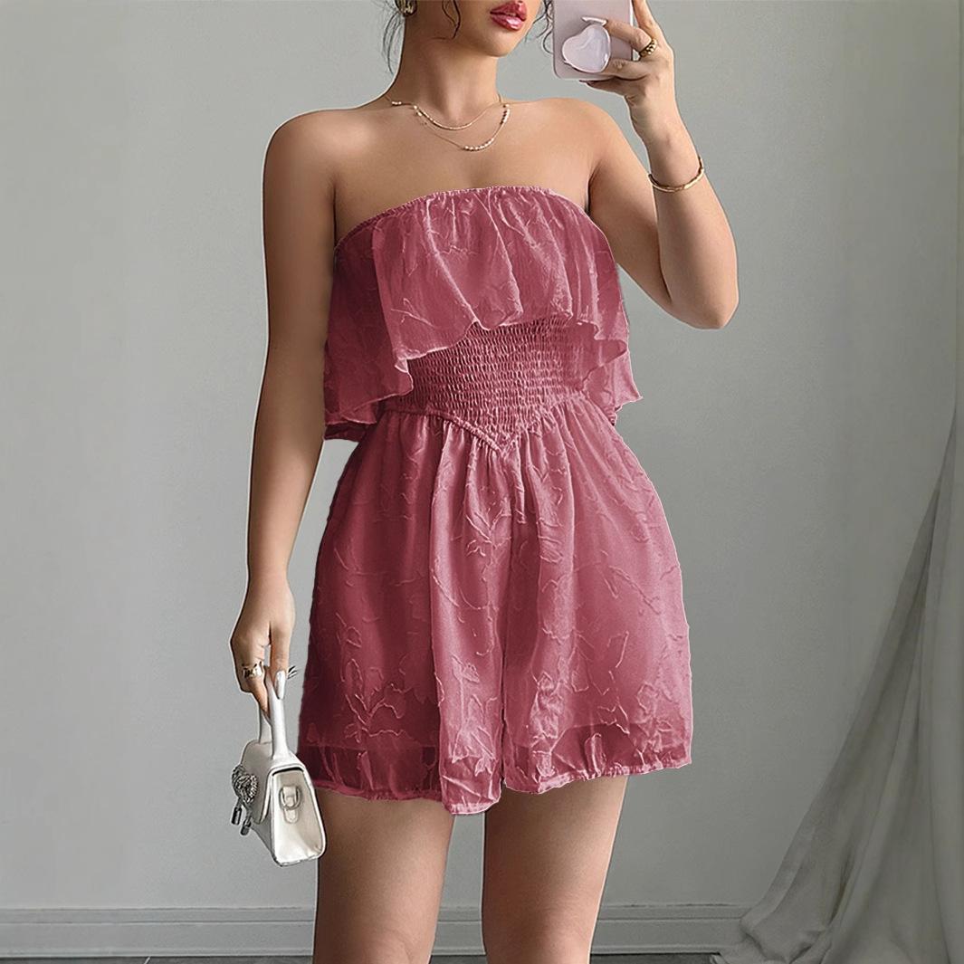 Women's Bustier Bodycon Shorts Jumpsuit