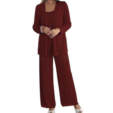 Womens Fashionable Lace Cardigan Casual Set