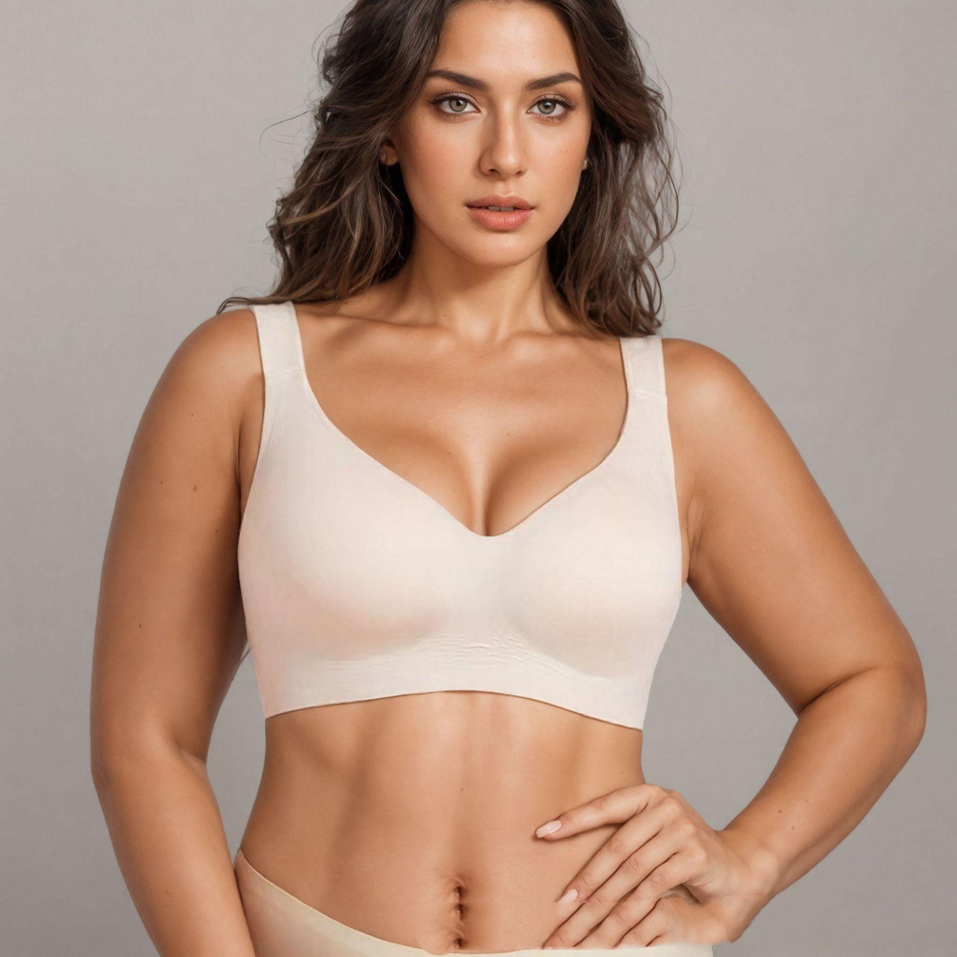 Deep V Bra Thin Section Traceless Without Steel Ring