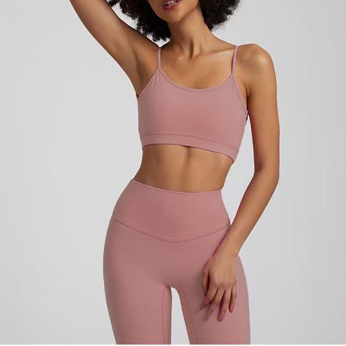 Women's Solid Color Quick Drying Back Sports Bra