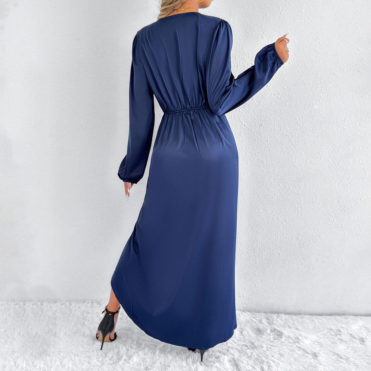 Satin European And American Style Dress High-grade