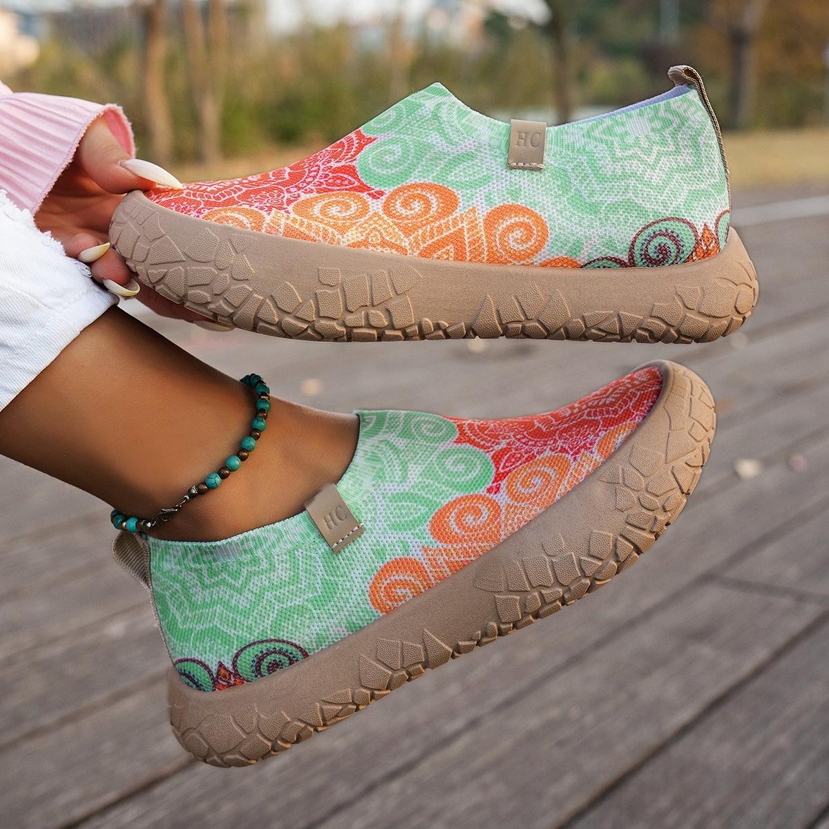 Womens Slip-on Soft-soled Sports Casual Shoes