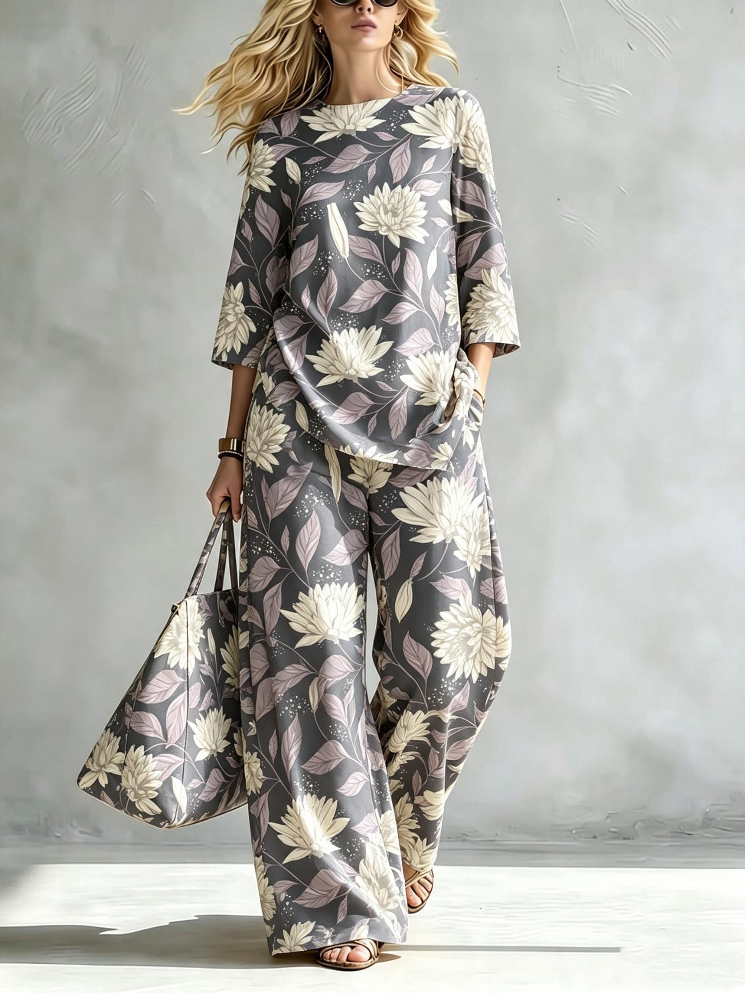 Summer Women's Blouse Set