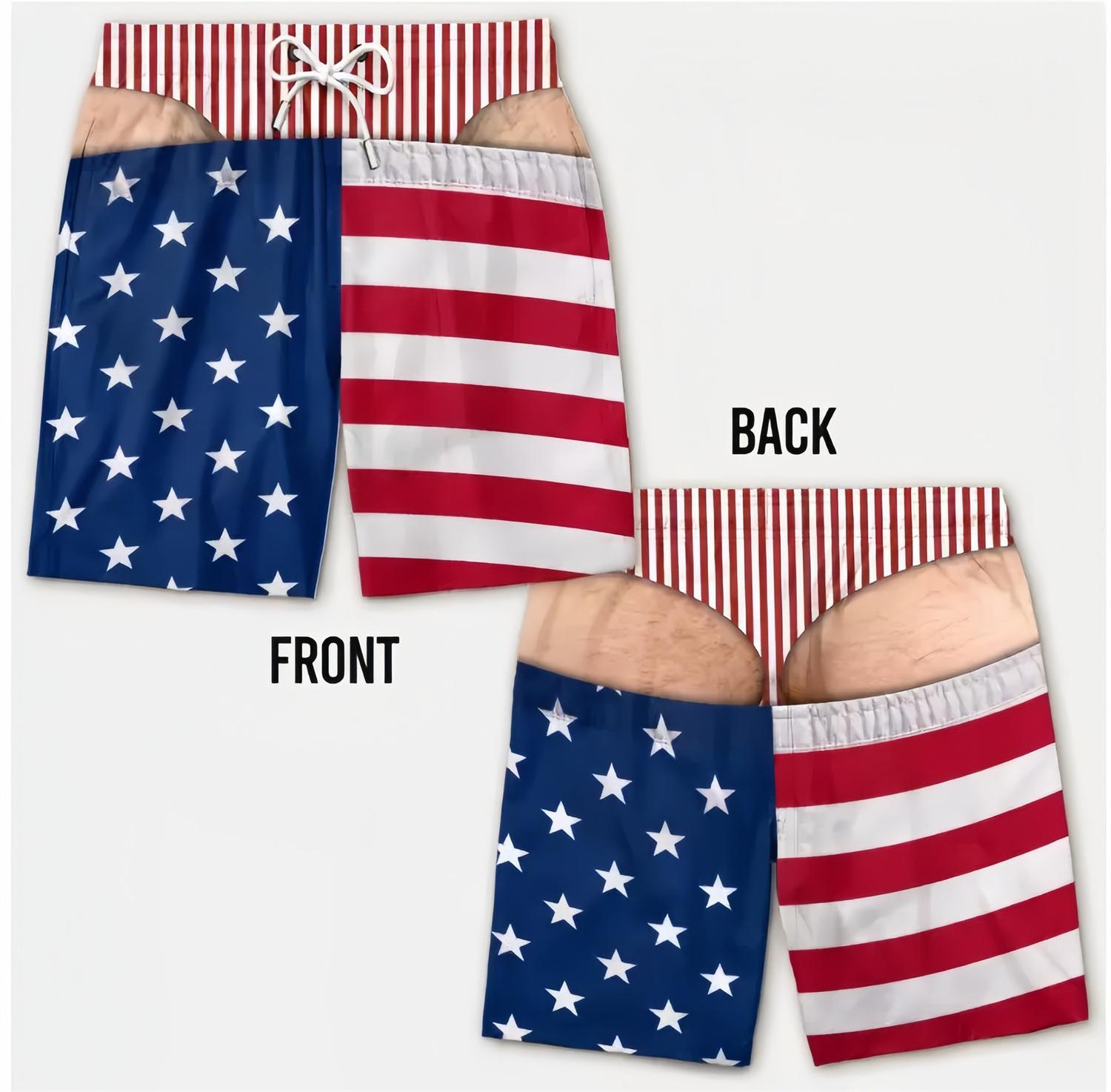 Breathable Printed Mens Casual Shorts